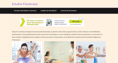 Desktop Screenshot of estudiarfisioterapia.net