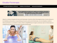 Tablet Screenshot of estudiarfisioterapia.net